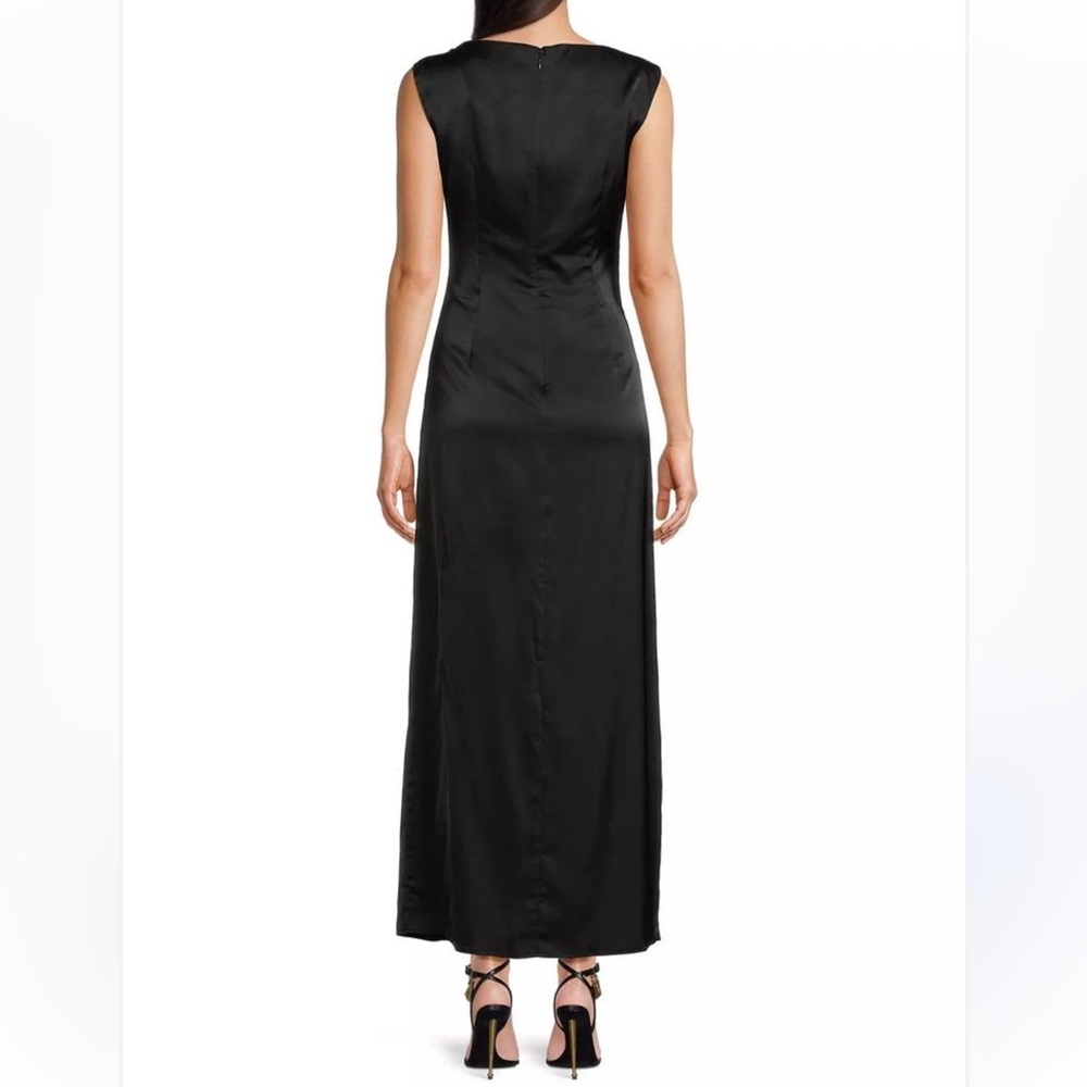 Women's Satin Bridesmaid Dresses Slit Long Mermaid Bodycon‎ Formal Prom Dress M